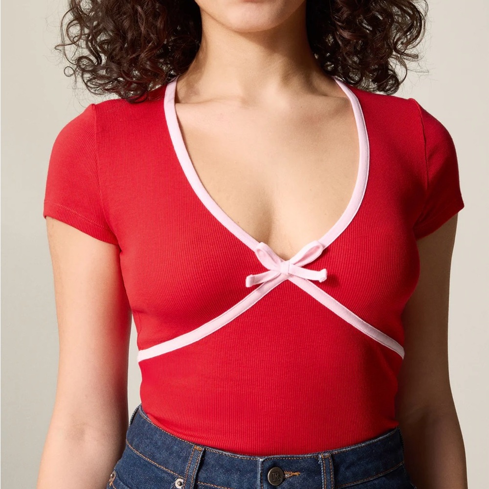 Rouje Red Karene Top with bow